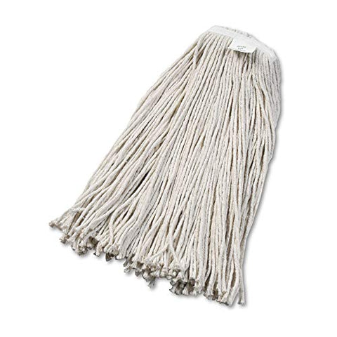 Boardwalk 2032CEA Cut-End Wet Mop Head, Cotton, No. 32, White