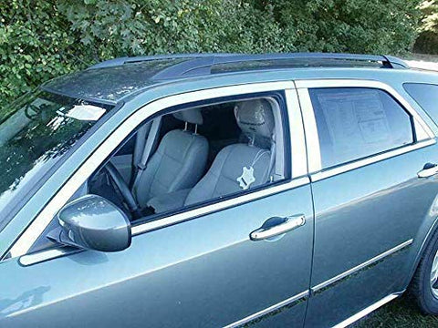 QAA is Compatible with 2005-2008 Dodge Magnum 14 Piece Stainless Window Trim Package, Includes Upper Trim, Pillar Posts and Window Sills - Full Package WP45920