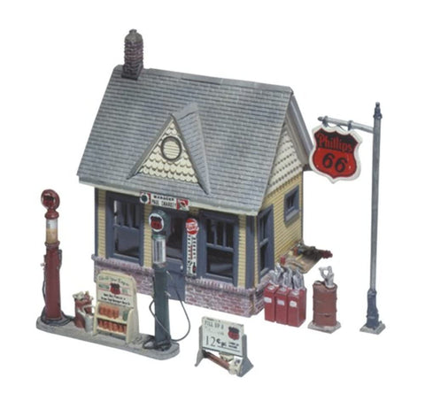 Woodland Scenics® Scenic Details® Gas Station Kit, HO Scale