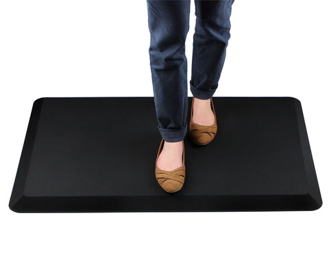Floortex Comfort Anti-Fatigue Mat, Rectangular 16 x 24 Inches, Black