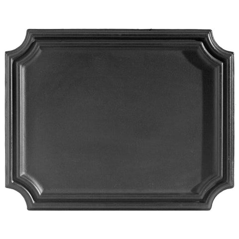 Oakestry Plain Cast Iron Fireback with Minimalist Design, Heat-Resistant Material, Redirects Heat Back to Room, Durable Black Finish, 20 x 0.25 x 16 in – Low Maintenance Fireplace Accent