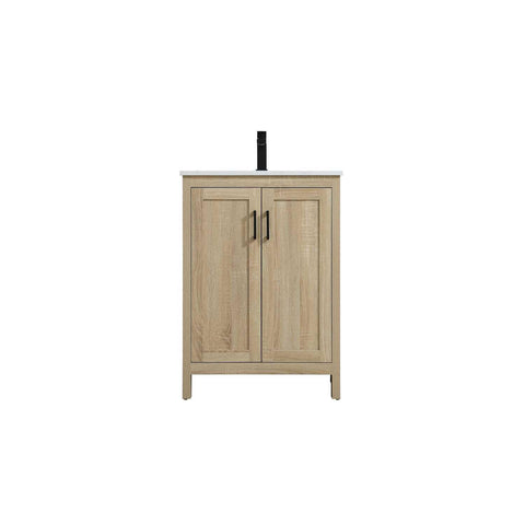 Elegant Kitchen and Bath Finnley 24" Single Bathroom Vanity in Mango Wood