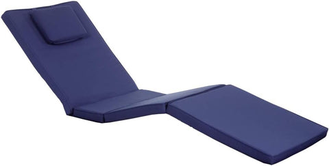 Blue Chaise Lounger Cushion