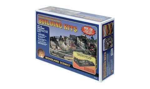 Woodland Scenics HO Scale River Pass Building Set