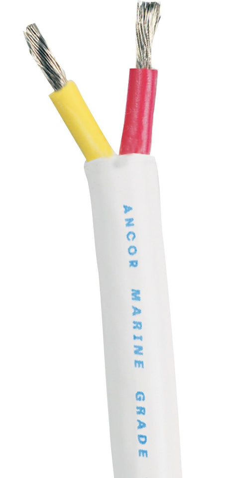 Ancor 123910 Safety Duplex Cable, 8/2 AWG (2 x 8mm2), Flat - 100ft,Red/Yellow