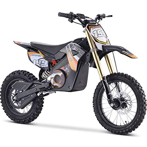 MotoTec 48v Pro Electric Dirt Bike 1800w Lithium Orange, 58x24x36