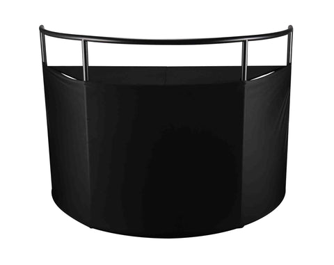 JMAZ Command Center Facade Booth Scrim, Black and White