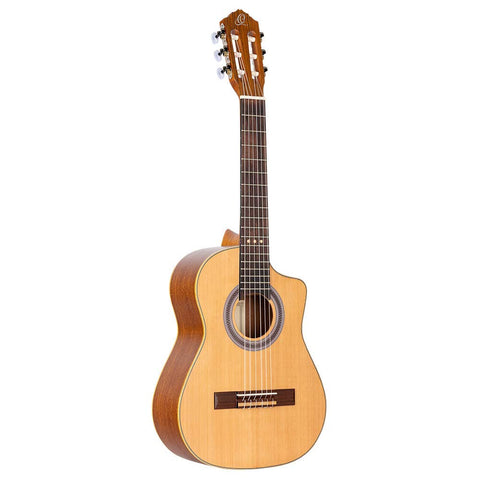 Ortega Guitars Requinto Series 6 String Acoustic Guitar, Right (RQC25)