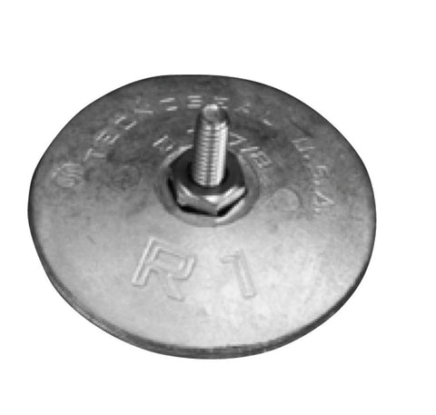 Tecnoseal R1 Rudder Anode - Zinc - 1-7/8" Diameter