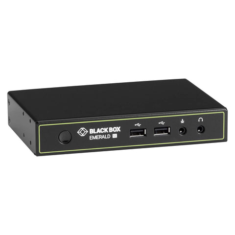 Black Box Network - EMD2000SE-R Emerald SE DVI KVM-Over-IP Matrix Switch Receiver - Single Head, Full HD DVI, VUSB 2.0, Serial, Audio - 1 Computer(s) - 1 Remote User(s) - 426.51 ft Range -