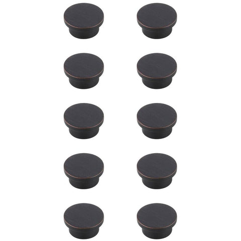 Elegant Decor Indoor Modern Home Decorative Trovon 1.6" Diameter Oil-Rubbed Bronze Oversize Round Knob Multipack (Set of 10)