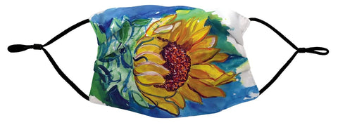 Betsydrake MA544 Windy Sunflower Face Mask Multicoloured