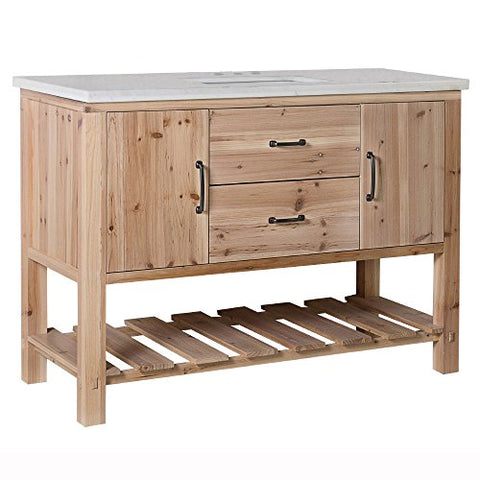 Bellaterra Home 6004-48-NL-JW Bathroom Vanity, Natural