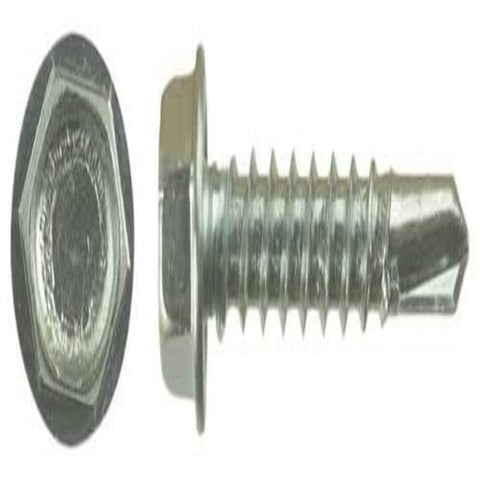 AP Products 012-DP100 8 X 1-1/2 Zinc Plate Self Tapping Unslotted Hex Washer Head - Pack of 100