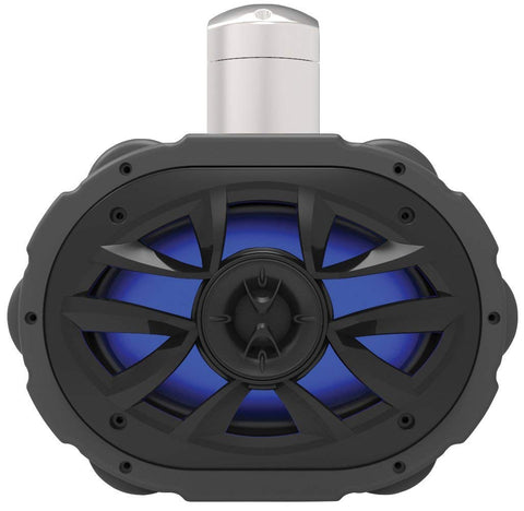 BOSS Audio Systems MRWT69RGB Marine Waketower Speaker System - 600 Watts Of Power, 6 x 9 Inch, Full Range, 2 Way, Multi-Color LED Illumination, Marine grade, Weatherproof, Sold Individually