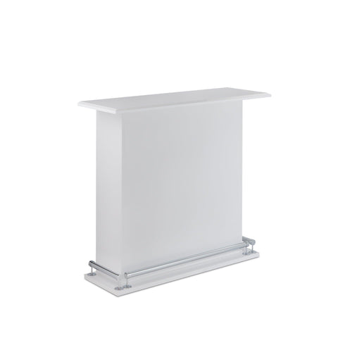 Acme Kite Wooden Bar Table with 6 Compartments in White