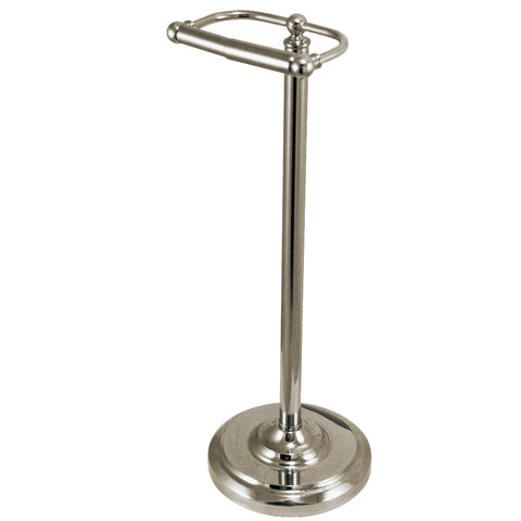 Kingston Brass CC2008 Classic Pedestal Paper Holder, Brushed Nickel,21-1/2" Length