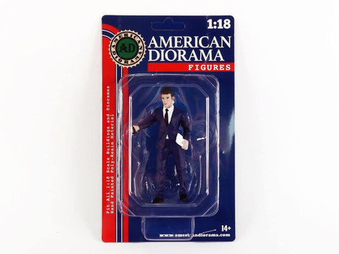 American Diorama The Dealership Male Salesperson Figurine for 1/18 Scale Models