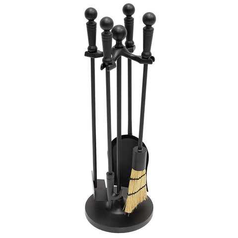 Minuteman International Paxton 4-piece Mini Fireplace Stove Tool Set, Black