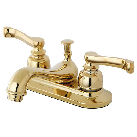 Kingston Brass KB8602 Royale 4" Centerset Bathroom Faucet, Polished Brass