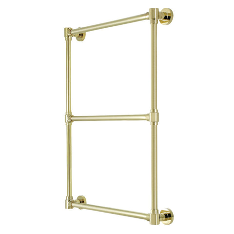 Kingston Brass DTM322432 Gallant 24 x 32-Inch Wall Mount -Towel Rack, Polished Brass