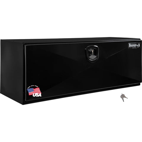 Buyers Products 1752810 Black Steel Pro Series Steel Underbody Truck Box, Toolbox for Utility Heavy Duty Work Vehicles 48x18x18 Inch, Toolbox for Utility Heavy Duty Work Vehicles