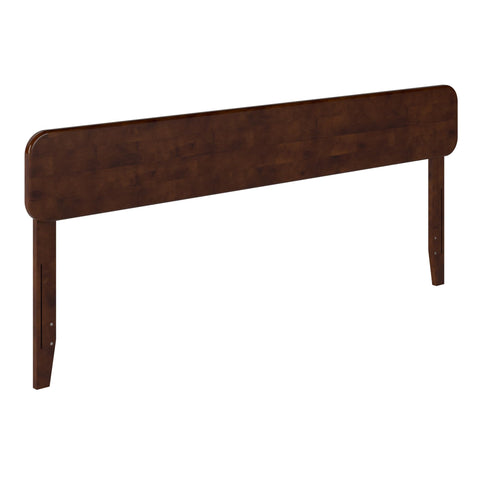 AFI, Florence Adjustable Modern Round King Solid Wood Headboard, Walnut