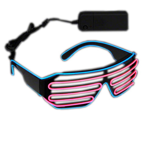 blinkee Electro Luminescent Pink and Blue Shutter Shades