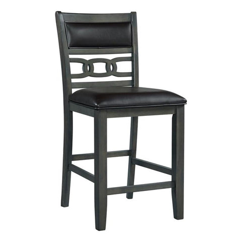 Picket House Furnishings Taylor Counter Height Faux Leather Side Chair Set