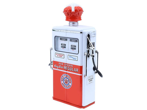 1954 350 Twin Gas Pump White and Red Vintage Gas Pumps Series 17 1/18 Diecast Replica by Greenlight 14170C