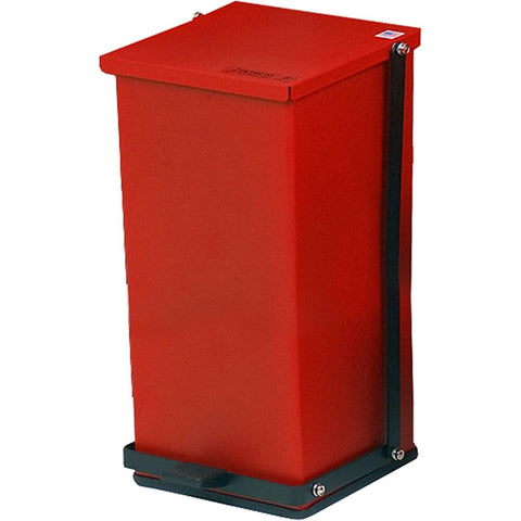 Detecto Receptacle Baked Epoxy in Red Capacity: 48 Quart (12 Gallon)