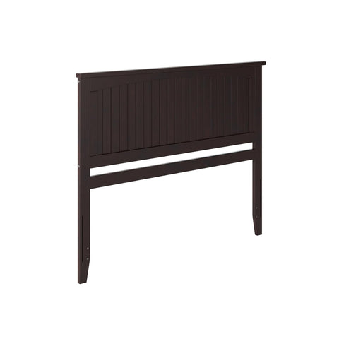 Atlantic Furniture Nantucket Queen Wood Panel Headboard in Espresso
