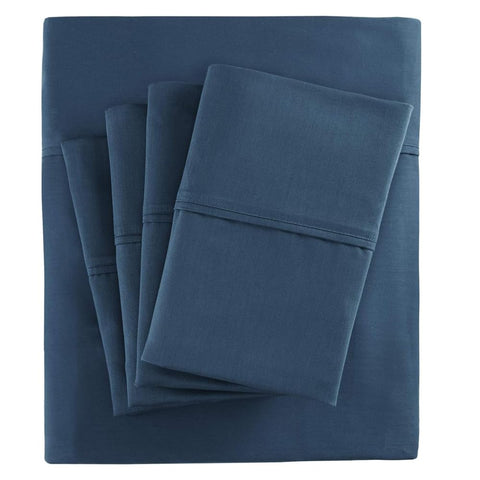 Oakestry 6-Piece 800 Thread Count Cotton Blend Bedding Sheet Set Ultra Soft Brushed Cooling Hotel Luxury Easy-fit with Zipper Closure, Queen Size, Teal