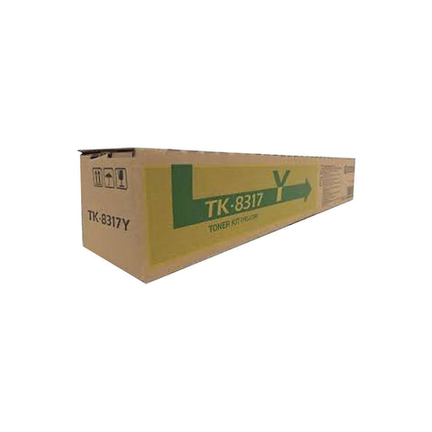 KYOCERA 1T02NPAUS0 Model TK-8327Y Yellow Toner Cartridge for use TASKalfa 2551ci Color Multifunction Printer, Up to 12000 Pages Yield at 5% Average Coverage