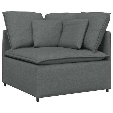 vidaXL Modular Sofa Corner Module with Cushions Dark Gray 39.4", Modular Couch, Corner Sofa, Contemporary sectional, sectional Sofa