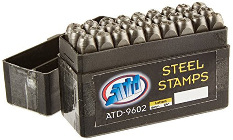 Advanced Tool Design Model ATD-9602 27 Piece 1/4" Steel Letter Set