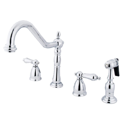 Kingston Brass KB1791ALBS Heritage 8-Inch Centerset Kitchen Faucet, Polished Chrome