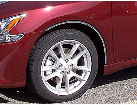 QAA is Compatible with 2009-2014 Nissan Maxima 4 Piece Stainless Wheel Well Accent Trim WQ29540
