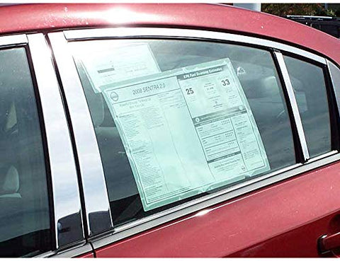 QAA is Compatible with 2005-2010 Kia Sportage 4 Piece Stainless Pillar Post Trim PP28835