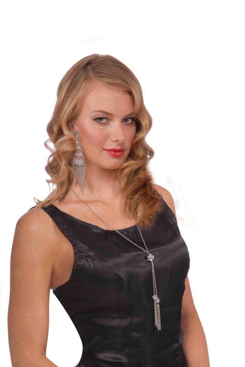 Forum Novelties Vintage Hollywood Tassel Necklace, Silver