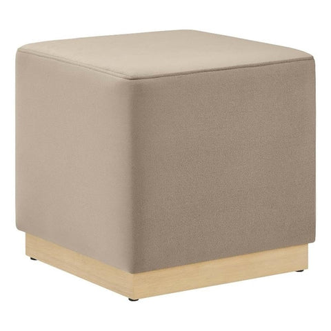 Modway 17" Square Performance Velvet Upholstered Upholstered Ottoman