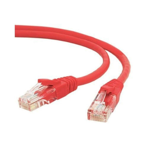 Unirise USA LLC Cat5e Ethernet Patch Cable Utp Red Snagless 2ft