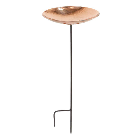 Achla Designs Polished Copper Birdbath with Stake