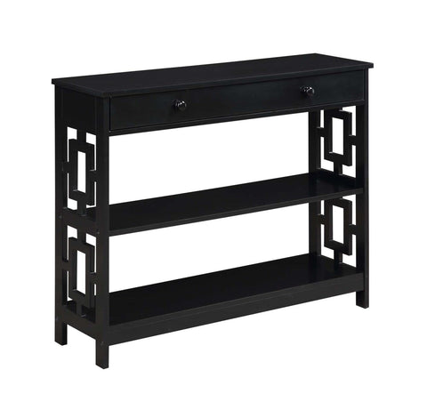 Convenience Concepts Town Square Console Tables, Black
