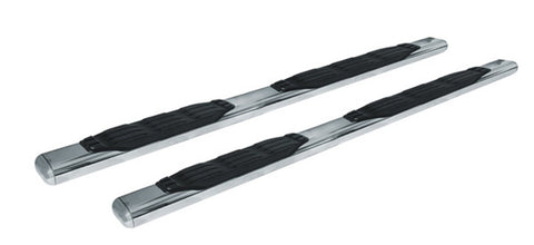 Go Rhino 5" Oval 1000 Series Sidesteps & Brackets | Stainless Steel, Polished | 105404687PS | Fits 2007-2019 Chevrolet Silverado & GMC Sierra Crew Cab (See Description)
