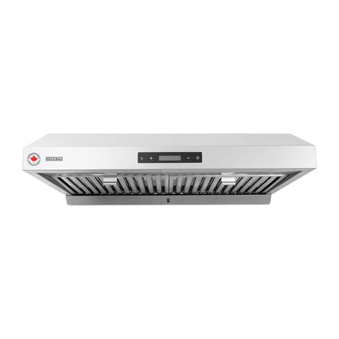 Vesta Atlanta 860CFM 30'' Stainless Steel Range Hood With Dual Motor, Auto Delay Shutoff, Contemporary Design, Pro Performanc (Stainless Steel)
