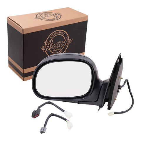 Power Mirror for 1997-2003 F-150 Standard Cab/Extended Cab Adapter for 1997-1999 F-250 for 2004 F-150 Heritage 1L3Z17683EAA Left FO1320134