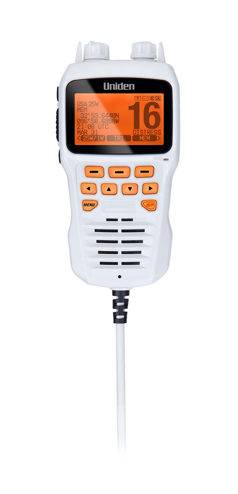 Uniden UMRMIC Remote Microphone for UM725 Series Marine VHF Radios - White