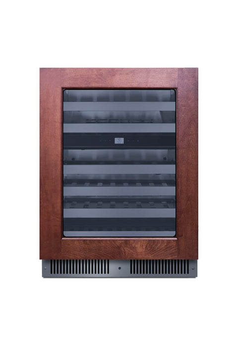 24inch wide premium dual zone undercounter wine cellar with panel-ready glass door