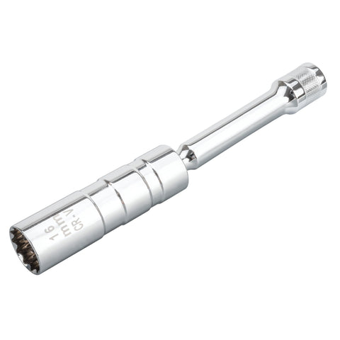 Performance Tool W80543 12 Point Mag Spark Plug Socket - 3/8" Drive, 16 mm Size, Swivel Design for Easy Access